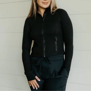 NWT Activewear Set in Black - Full Zip Jacket + Crop Top from Treehouse on Main